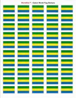 Gabon Sheet of 50 Stickers