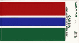 Gambia Pack of 25 Decals