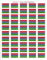 Gambia Sheet of 50 Stickers