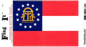 Georgia Flag Decal<br>Pack of 6