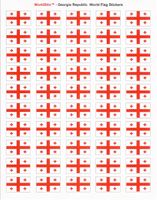 Georgia Republic Sheet of 50 Stickers
