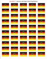 Germany Eagle Sheet of 50 Stickers