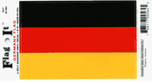 Germany Flag Decal<br>Pack of 6