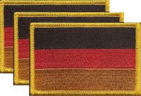 Germany Flag Patch<br>Pack of 3