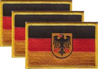 Germany with Eagle Flag Patch<br>Pack of 3