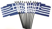 Greece Miniature Flags - 12 Pack