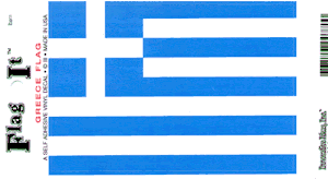 Greece Flag Decal<br>Pack of 6
