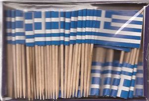 Greece Flag Toothpicks 