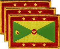 Grenada Flag Patch<br>Pack of 3