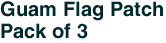 Guam Flag Patch<br>Pack of 3