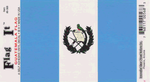 Guatemala Flag Decal<br>Pack of 6