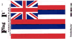 Hawaii Flag Decal<br>Pack of 6