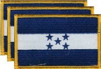 Honduras Flag Patch<br>Pack of 3