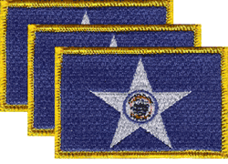 Houston Flag Patch<br>Pack of 3