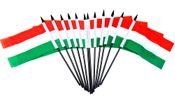 Hungary Miniature Flags - 12 Pack