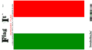 Hungary Flag Decals<br>Pack of 6