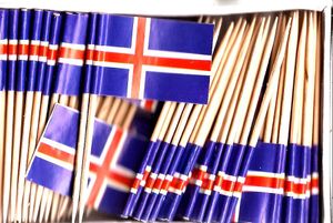 Iceland Flag Toothpicks