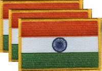 India Flag Patch<br>Pack of 3