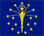 Indiana Polyester Flag