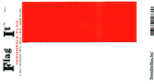 Indonesia Flag Decal<br>Pack of 6