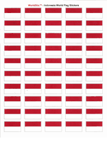 Indonesia Sheet of 50 Stickers