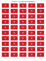 Isle Of Man Sheet of 50 Stickers