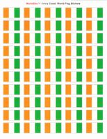 Ivory Coast(Cote d'Ivoire) Sheet of 50 Stickers