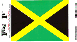 Jamaica Flag Decal<br>Pack of 6