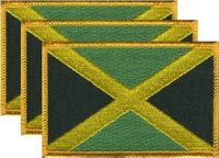 Jamaica Flag Patch<br>Pack of 3