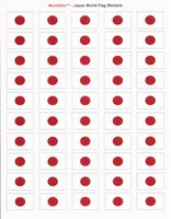 Japan Sheet of 50 Stickers