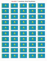 Kazakhstan Sheet of 50 Stickers