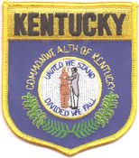 Kentucky Flag Shield Patch<br>Pack of 3