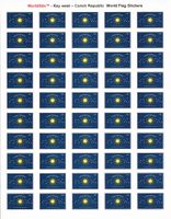 Key West Conch Republic Sheet of 50 Stickers