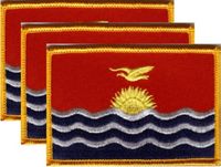 Kiribati Flag Patch<br>Pack of 3