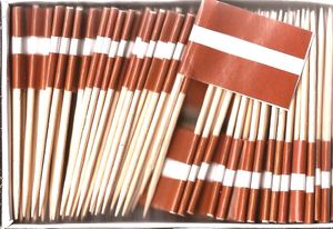 Latvia Flag Toothpicks
