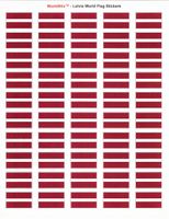 Latvia Sheet of 50 Stickers