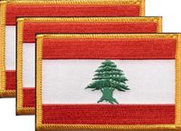 Lebanon Flag Patch<br>Pack of 3
