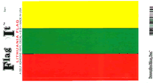 Lithuania Flag Decal<br>Pack of 6