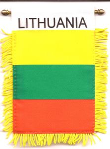 Lithuania Mini Banners <br>Pack of 3