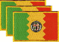 Los Angeles Flag Patch<br>Pack of 3