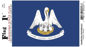 Louisiana Flag Decal<br>Pack of 6