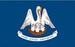 Louisiana Polyester Flag