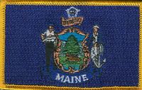 Maine Flag Patch<br>Pack of 3