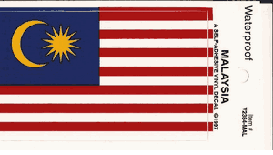 Malaysia Pack of 25 Decals