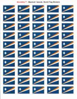 Marshall Islands Sheet of 50 Stickers
