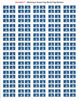 Martinique Snakes Sheet of 50 Stickers