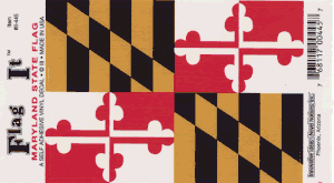 Maryland Flag Decal<br>Pack of 6