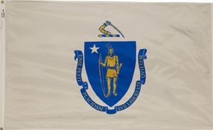 Massachusetts Polyester Flag