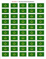Mauritania (Old) Sheet of 50 Stickers
