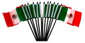 Mexico Miniature Flags - 12 Pack
